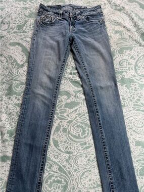 MISS ME Women’s Slim Straight Bling Jeans Size 28